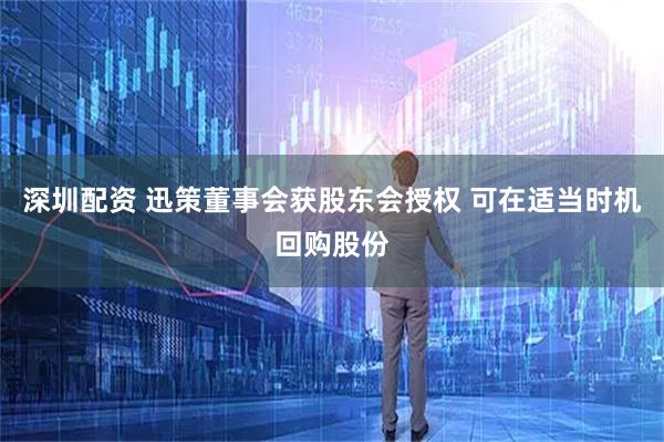 深圳配资 迅策董事会获股东会授权 可在适当时机回购股份